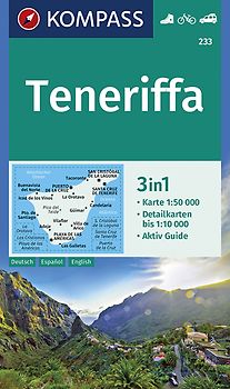 KOMPASS Wanderkarte 233 Teneriffa 1:50.000