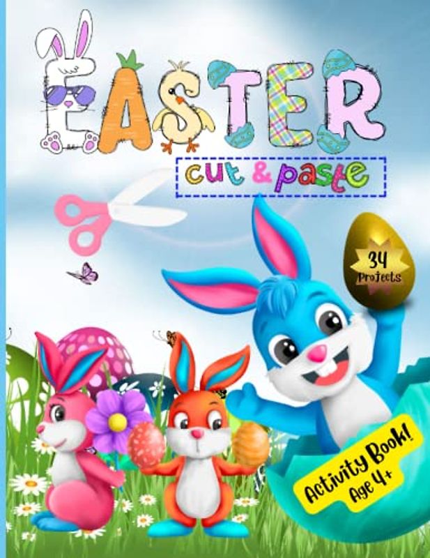 Easter Cut & Paste Activity Book