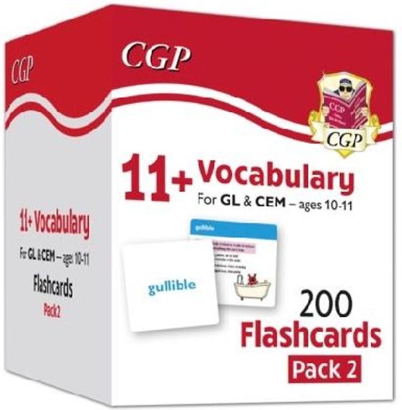 11+ Vocabulary Flashcards for Ages 10-11 - Pack 2