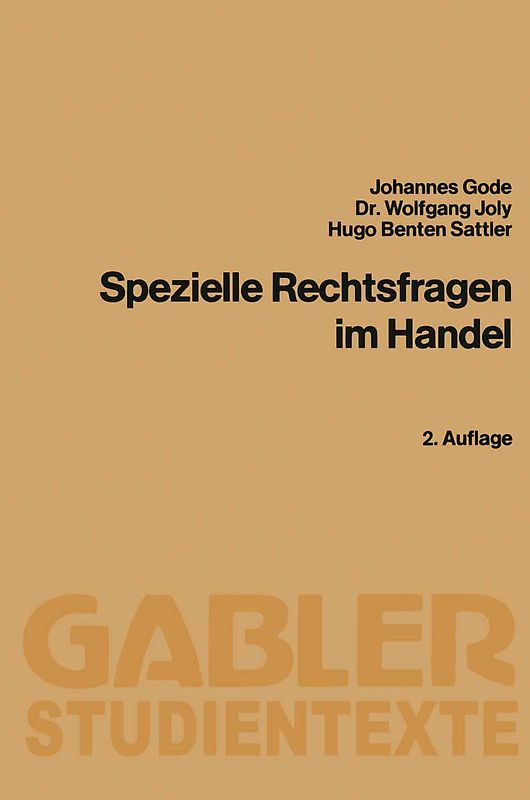 Spezielle Rechtsfragen im Handel