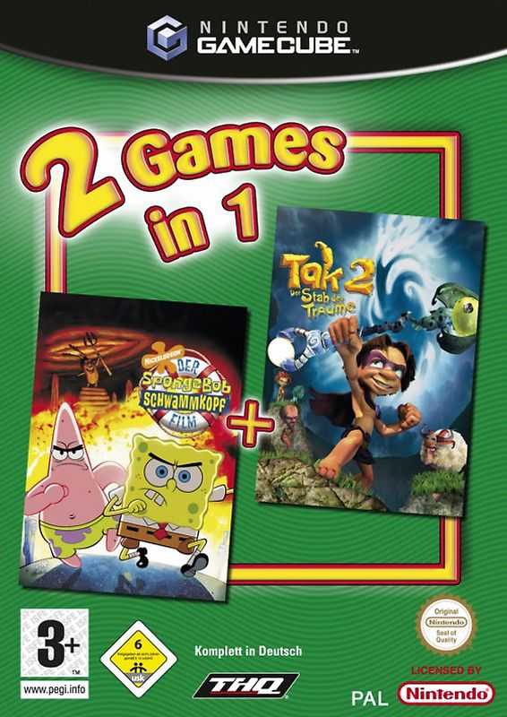 SpongeBob Schwammkopf - Der Film + Tak 2 (2 Games in 1) Nintendo GameCube