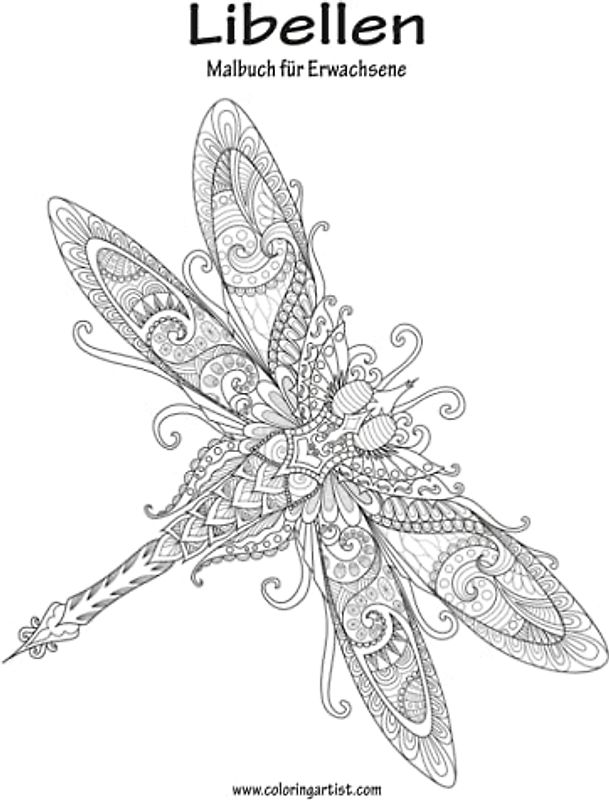 Libellen-Malbuch für Erwachsene 1