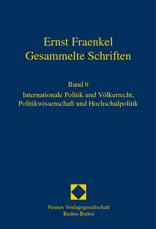 Ernst Fraenkel - Gesammelte Schriften