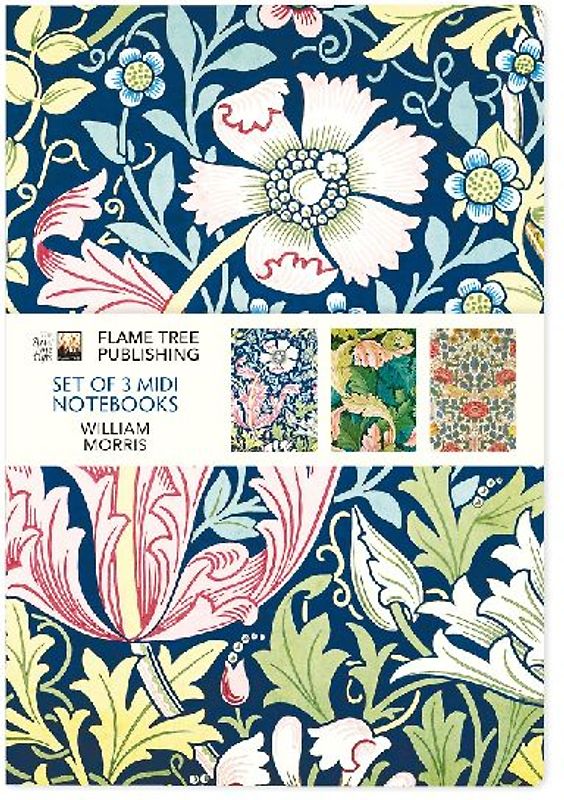 William Morris Set of 3 MIDI Notebooks