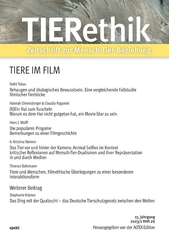 TIERethik (15. Jahrgang 2023/1)