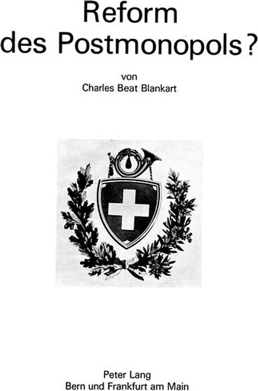 Reform des Postmonopols?