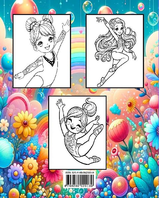 Libro da Colorare Ginnastica