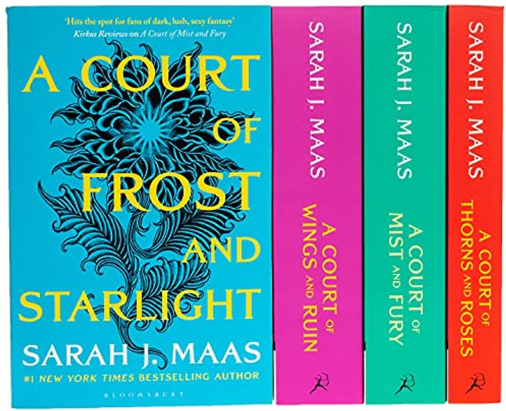 A Court of Thorns and Roses Series Sarah J. Maas 4 Books Collection Set (A Court of Thorns and Roses, A Court of Mist and Fury, A Court of Wings and Ruin, A Court of Frost and Starlight)