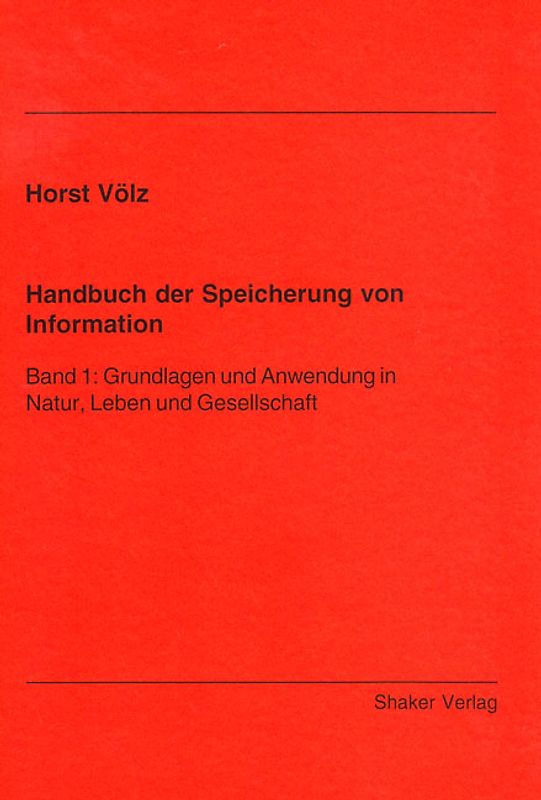 Handbuch der Speicherung von Information
