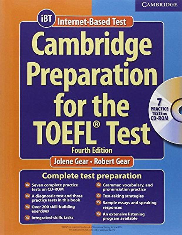Cambridge Preparation for the TOEFL Test + CD (Cambridge Preparation for the TOEFL (W/CD ROM)) - Jolene Gear