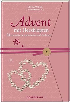 Briefbuch - Advent mit Herzklopfen: 24 romantische Aphorismen und Gedichte