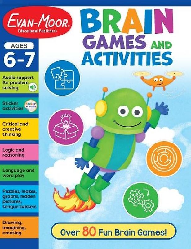 Brain Games and Activities, Age 6 - 7 Workbook