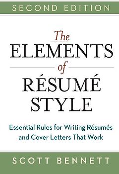 Elements of Resume Style Softcover