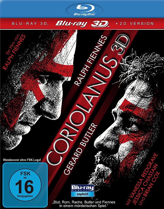 Coriolanus 3D (3D Version inkl. 2D Version & Bonus-DVD) [Blu-ray 3D] 3D Blu-ray Disc
