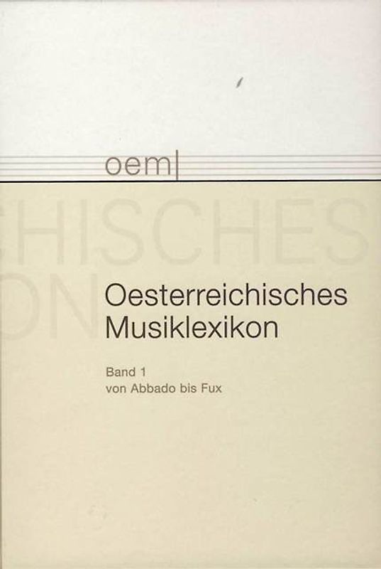 Österreichisches Musiklexikon / Österreichisches Musiklexikon