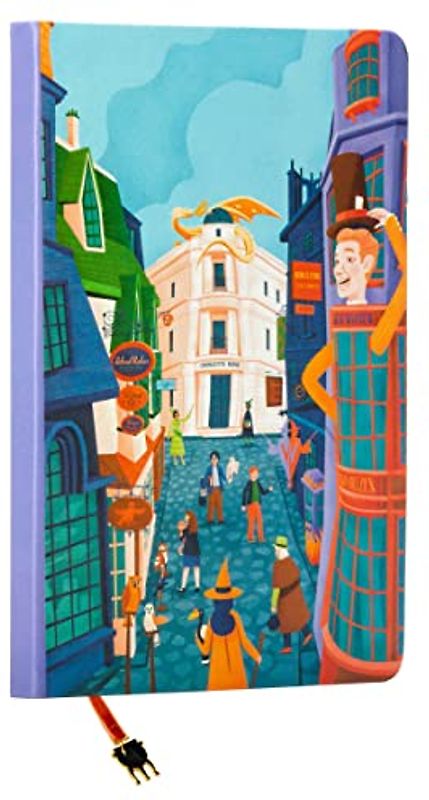 Harry Potter: Exploring Diagon Alley(tm) Journal with Ribbon Charm