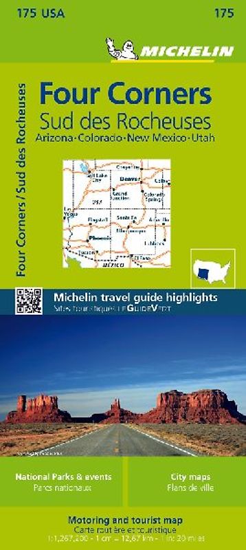 Michelin Four Corners Map