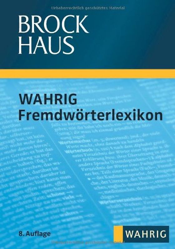 Brockhaus WAHRIG -  Fremdwörterlexikon