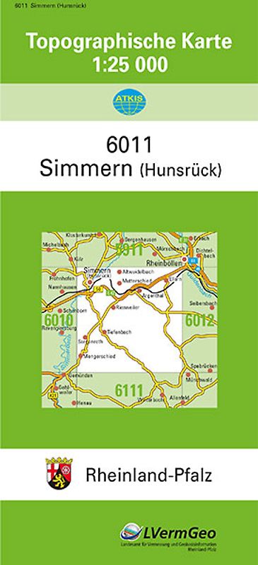 TK25 6011 Simmern (Hunsrück)