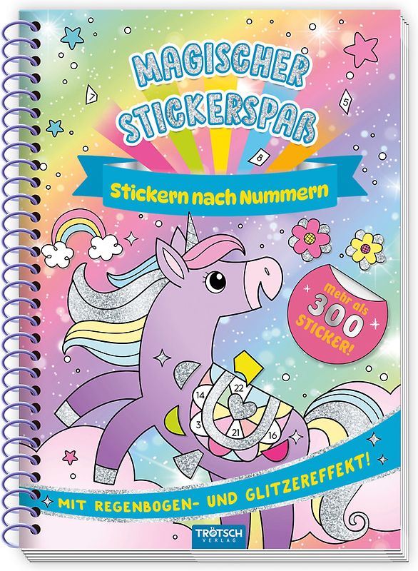 Trötsch Beschäftigungsbuch Stickerbuch Magischer Stickerspaß
