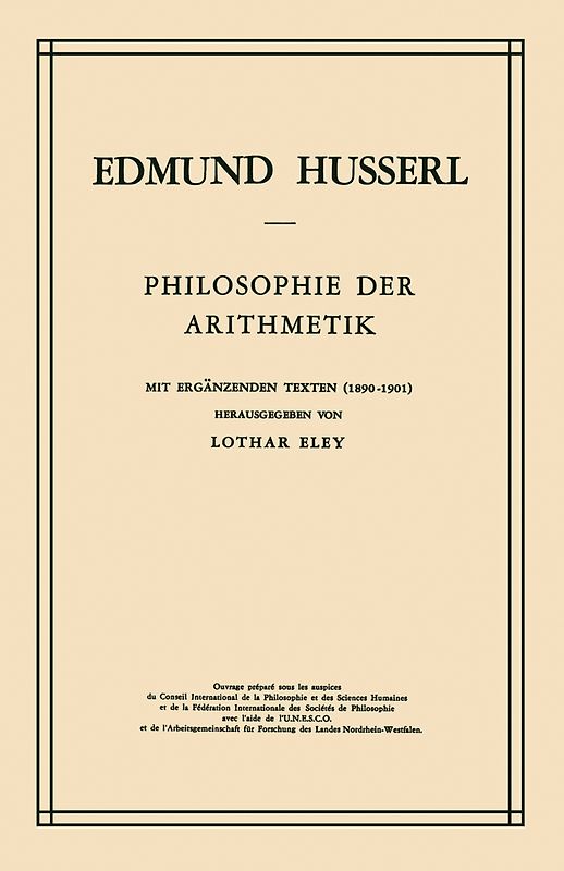 Philosophie der Arithmetik