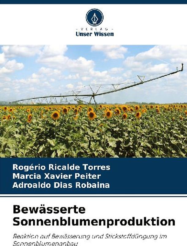 Bewässerte Sonnenblumenproduktion
