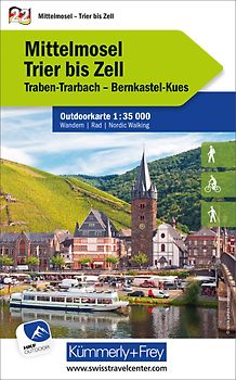 Kümmerly+Frey Outdoorkarte Deutschland 22 Mittelmosel, Trier bis Zell 1:35.000