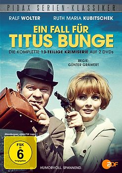 Ein Fall für Titus Bunge - Die komplette 13-teilige Krimiserie mit Ralf Wolter und Ruth Maria Kubitschek [Pidax Serien-Klassiker, 2 DVDs] DVD