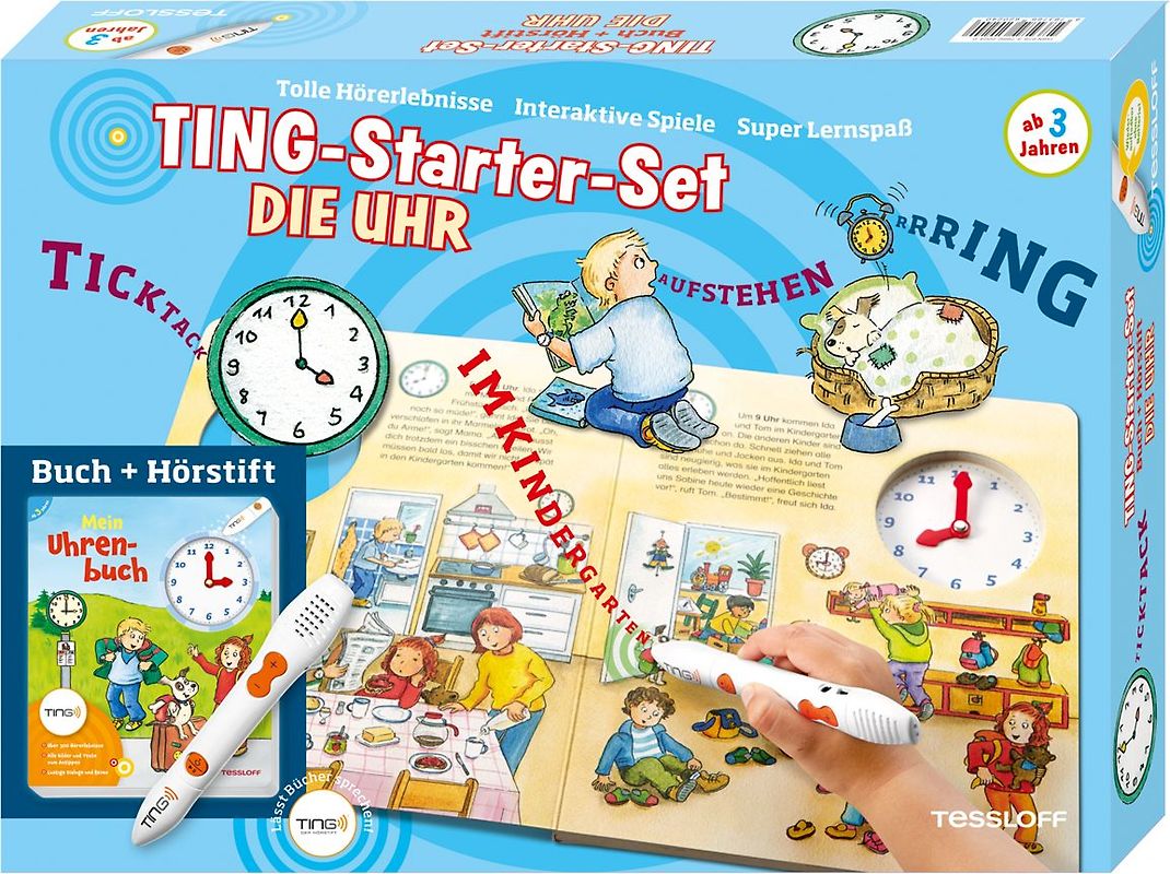 Ting-Starterset Die Uhr. Uhrenbuch + Hörstift