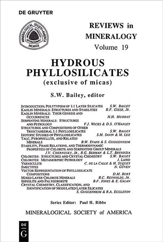 Hydrous Phyllosilicates