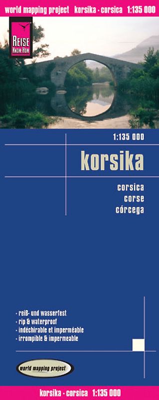 Reise Know-How Landkarte Korsika (1:135.000)