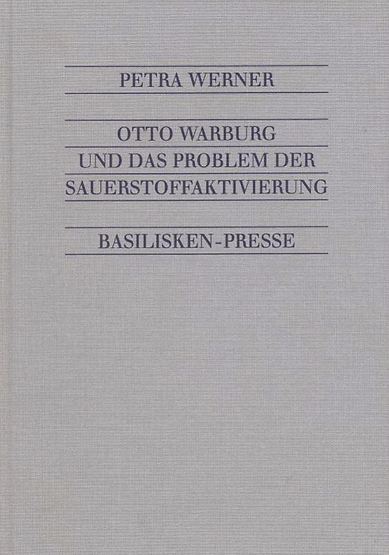 Otto Warburgs Beitrag zur Atmungstheorie