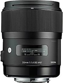 Image of Sigma A 35 mm F1.4 DG HSM 67 mm filter (geschikt voor Sony A-mount) zwart (Refurbished)