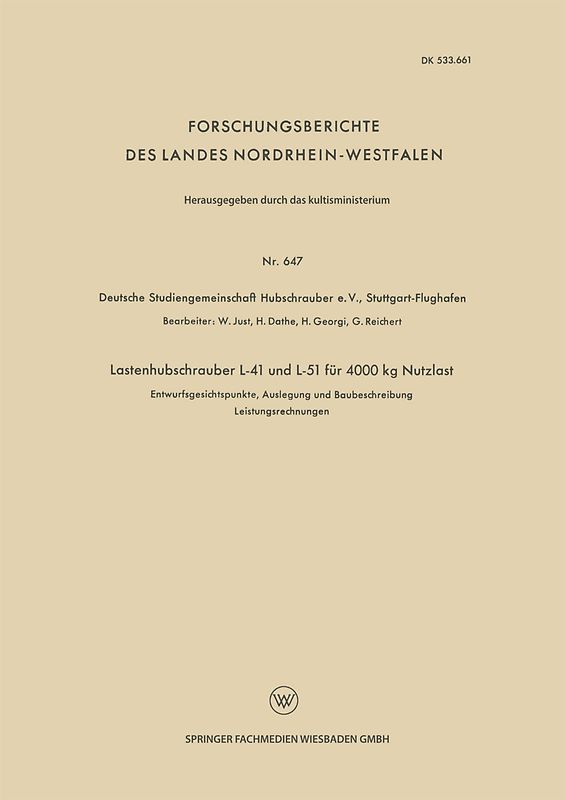 Lastenhubschrauber L-41 und L-51 für 4000 kg Nutzlast