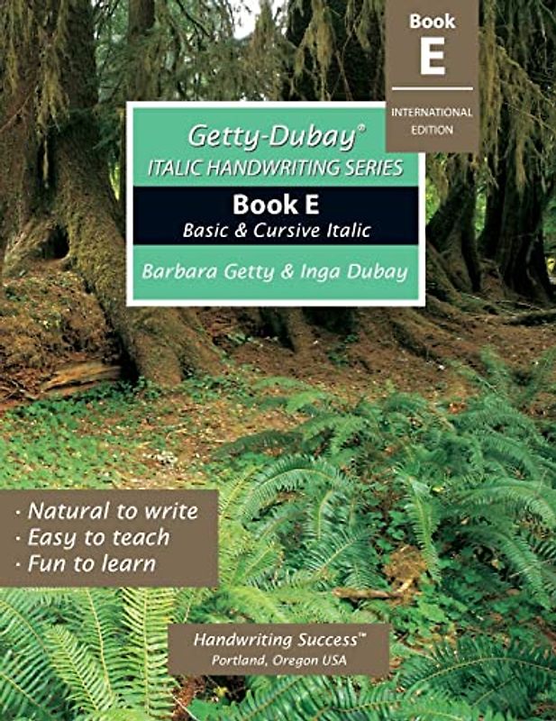 Getty-Dubay Italic Handwriting Series Book E