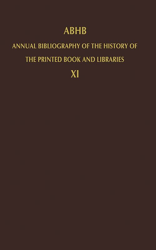 ABHB Annual Bibliography of the History of the Printed Book and Libraries