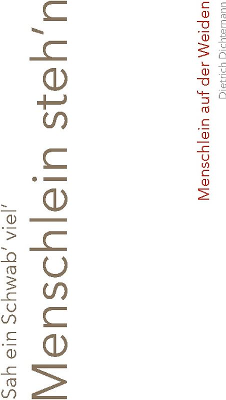 Sah ein Schwab' viel' Menschlein steh'n