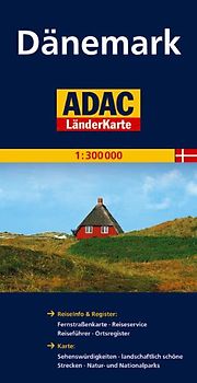 ADAC Länderkarte Dänemark 1:300.000