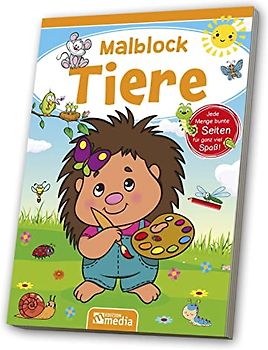 Malblock A5 - Tiere: 80 Blatt