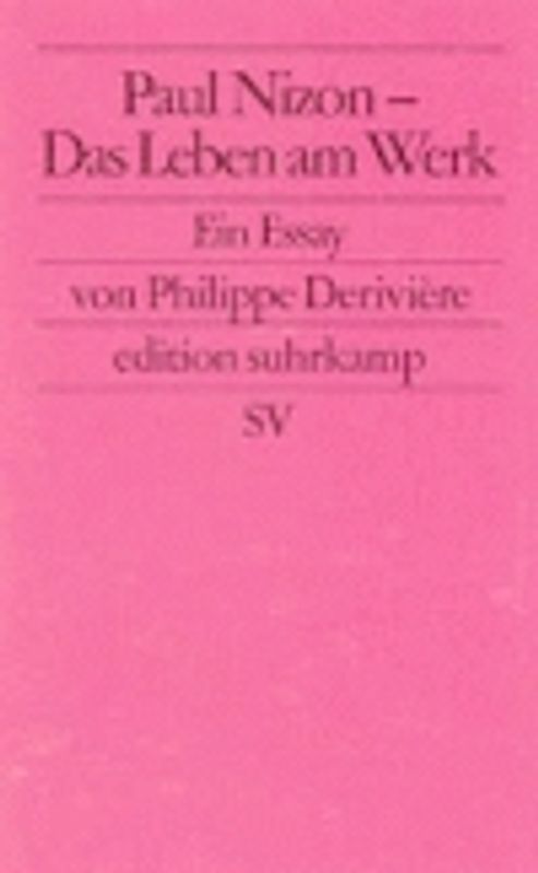 Paul Nizon – Das Leben am Werk