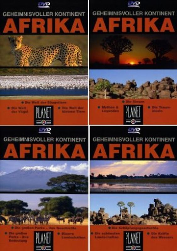 Geheimnisvoller Kontinent Afrika 1-4 - Paket [4 DVDs] DVD