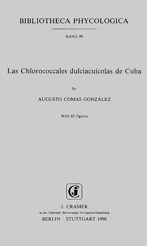 Las Chlorococcales dulciacuícolas de Cuba