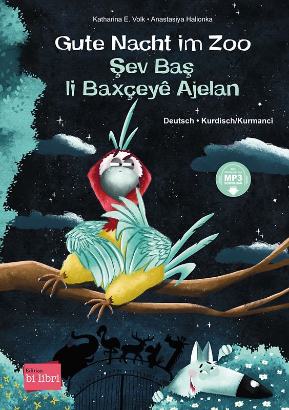 Gute Nacht im Zoo (Deutsch-Kurdisch/Kurmancî)