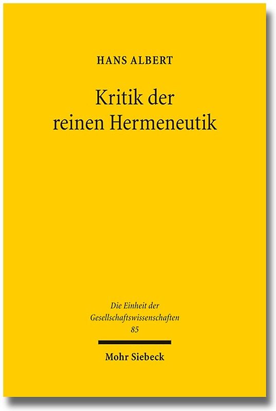 Kritik der reinen Hermeneutik