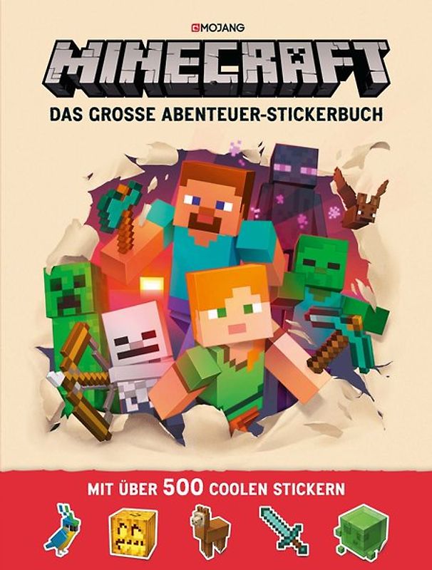Minecraft, Das große Abenteuer-Stickerbuch
