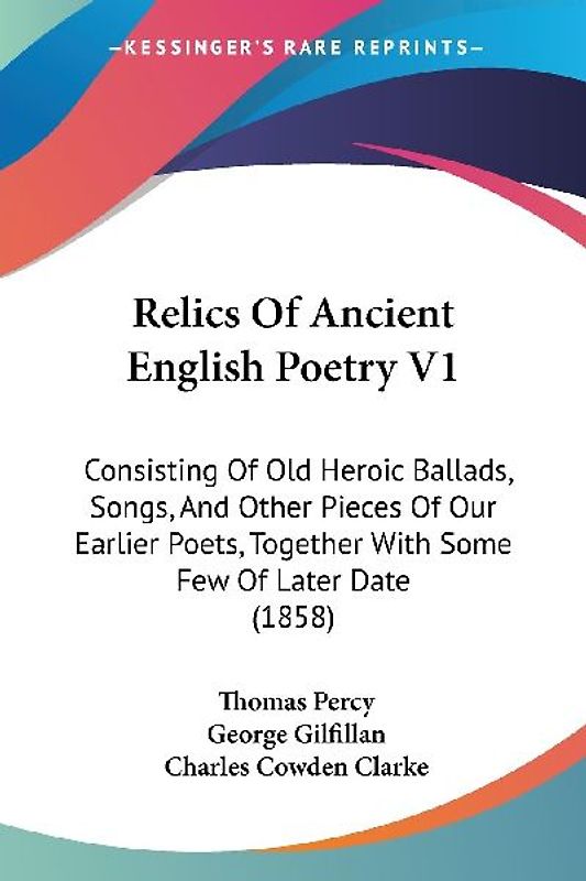 Relics Of Ancient English Poetry V1