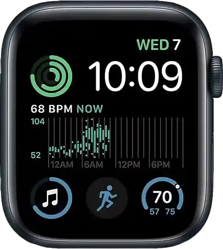Apple Watch SE 2022 40 mm Boîtier aluminium minuit [Wi-Fi]