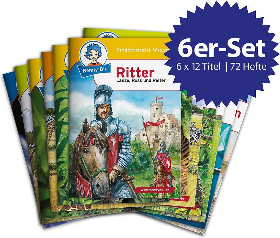 Benny Blu - Set Vor unserer Zeit 12 x 6 Titel ( 72 Wissensbücher )