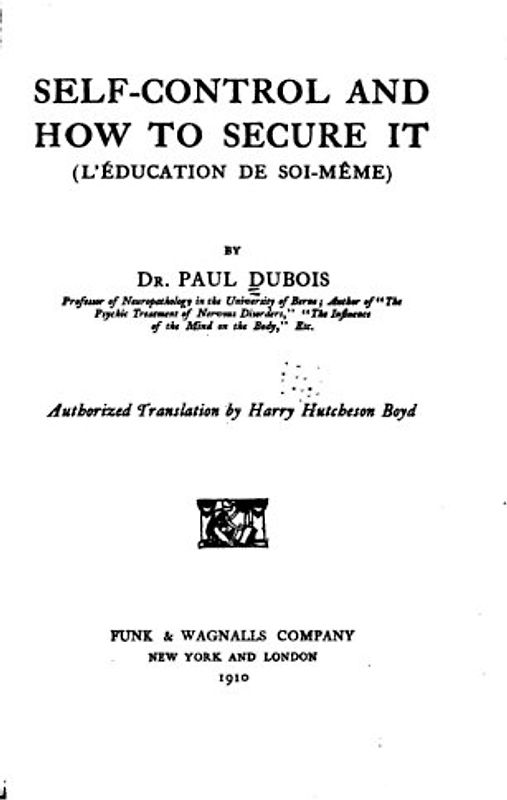 Self-control and how to Secure it