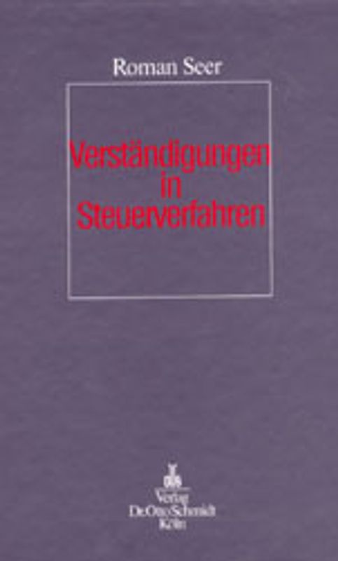 Verständigungen in Steuerverfahren